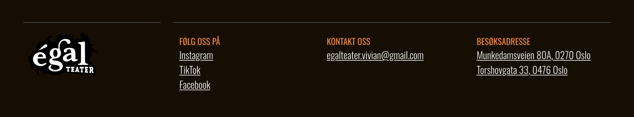 screenshot of footer section